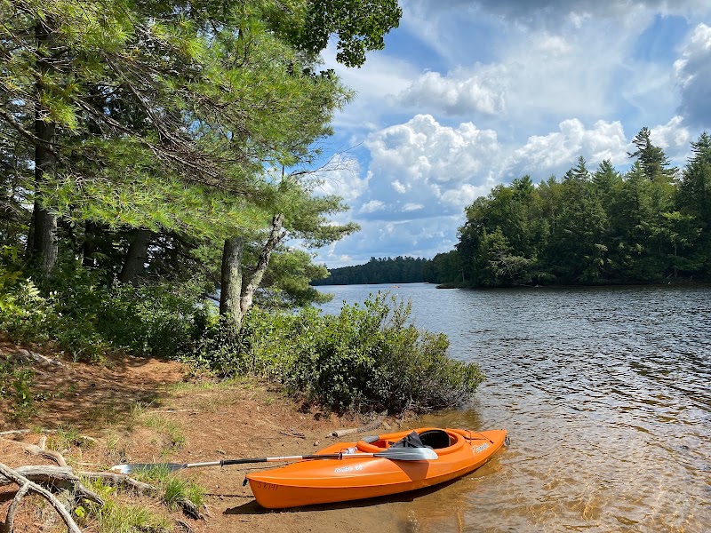 Camping at Rollins Pond Campground in Lake Placid surrounding landscape
