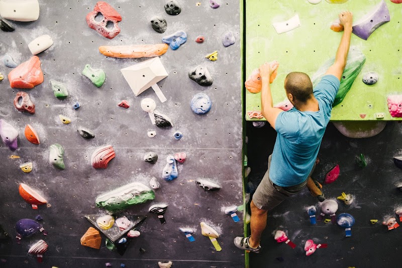 Reaching New Heights: Climbing at Coastal Climbing Gym surrounding landscape