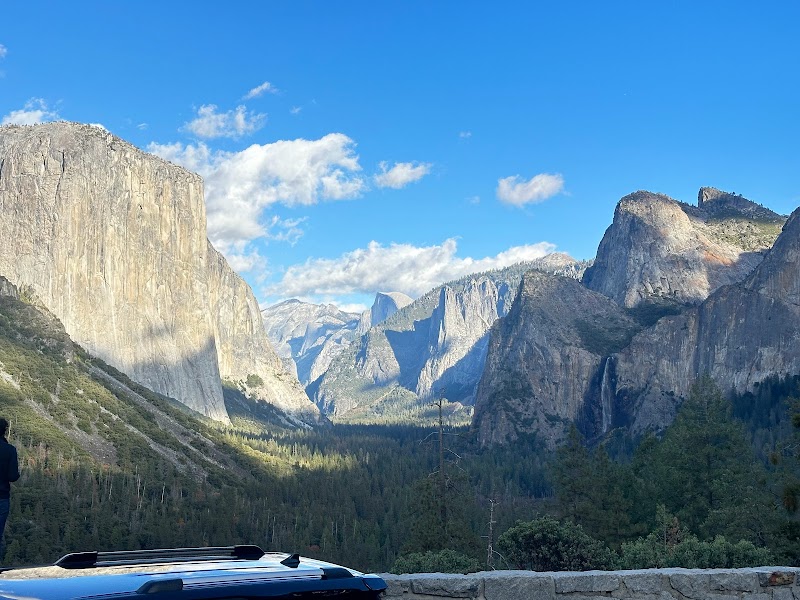 Driving and Photographing Tunnel View in Tunnel View, Wawona Road surrounding landscape