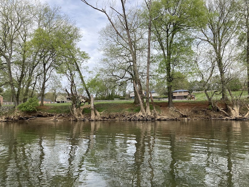 Paddling on Holston River Paddle Trail surrounding landscape