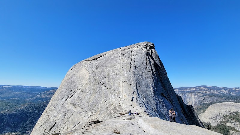 Half Dome surrounding landscape