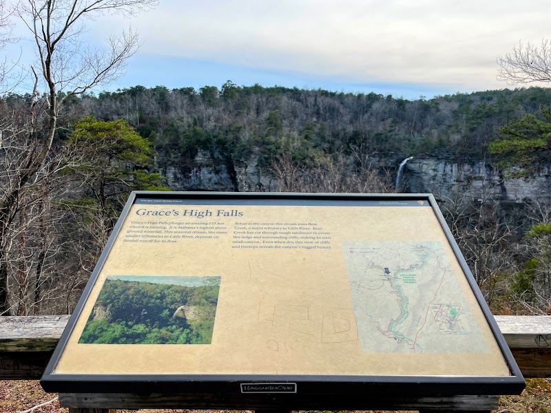 Graces High Falls surrounding landscape