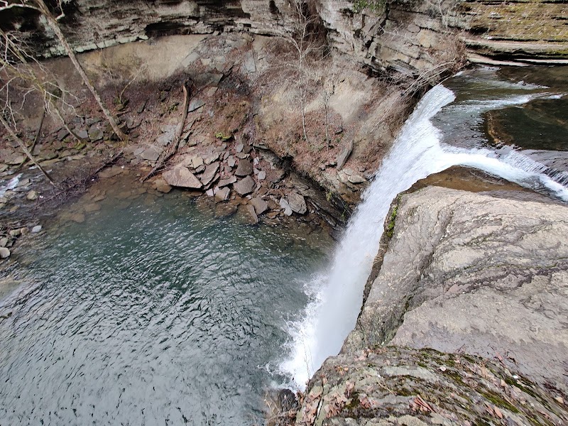 Greeter Falls Waterfall outdoor detail