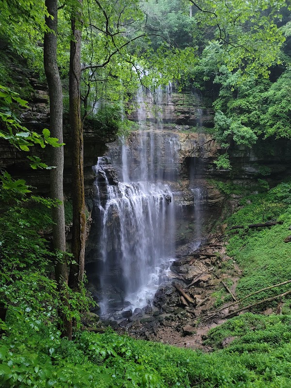 Virgin Falls surrounding landscape