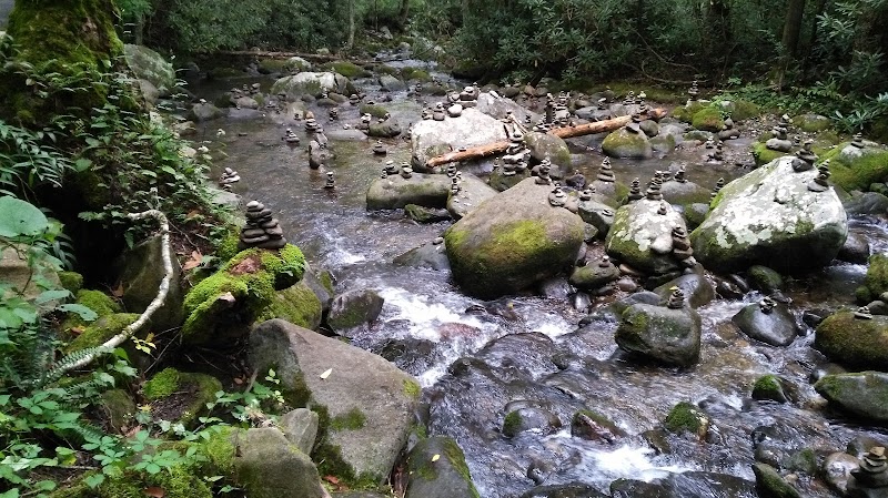 Grotto Falls on the Roaring Fork Motor Nature Trail - Grotto Falls Parking