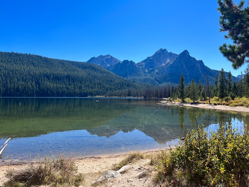 Stanley Lake Serenity surrounding landscape