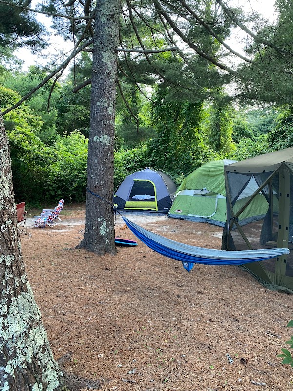 Group Camping at Nickerson State Park near Boston outdoor detail