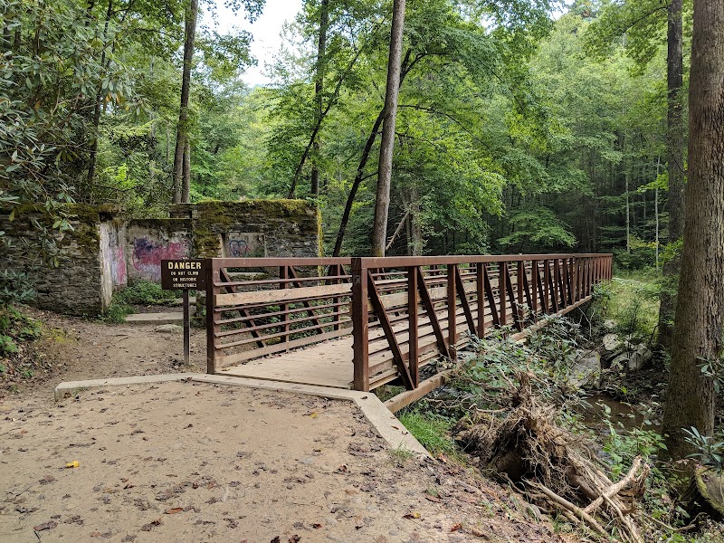 Upper Catawba Falls surrounding landscape