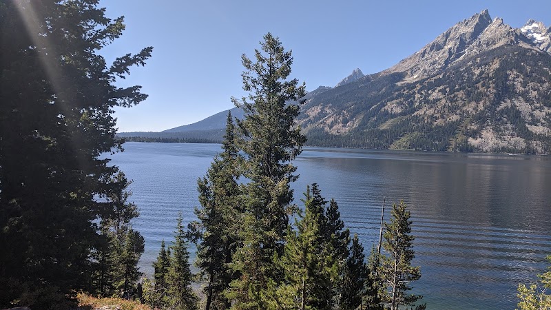 Mountain Majesty at Jenny Lake surrounding landscape