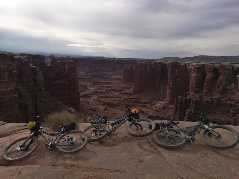 Biking on White Rim Road - White Rim Road