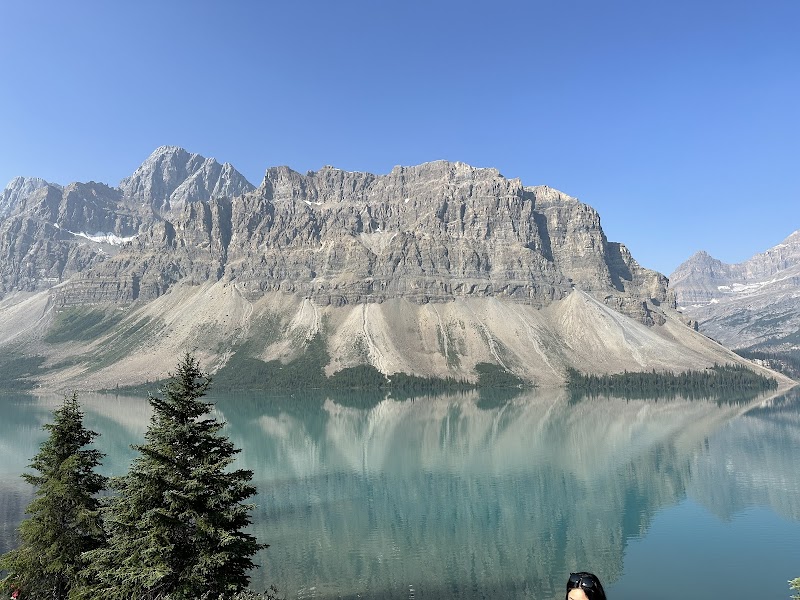 Crystal Reflections: Bow Lake, Alberta - Bow Lake