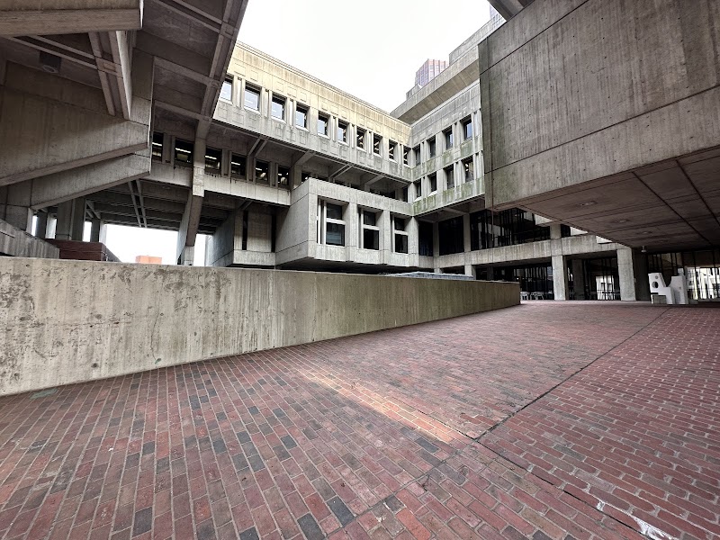 The Modern Majesty of Boston City Hall surrounding landscape
