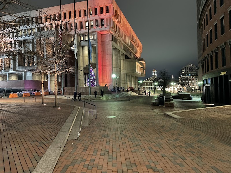 The Modern Majesty of Boston City Hall outdoor detail