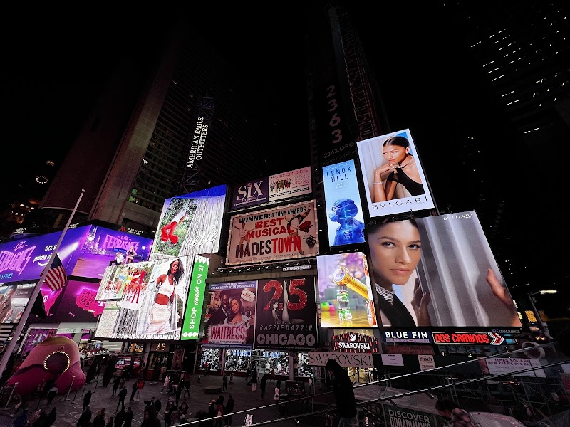 Bright Lights of Times Square outdoor detail