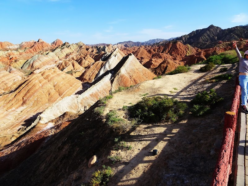 Zhangye Danxia’s Kaleidoscope of Colors - Zhangye Danxia National Geopark Parking Lot