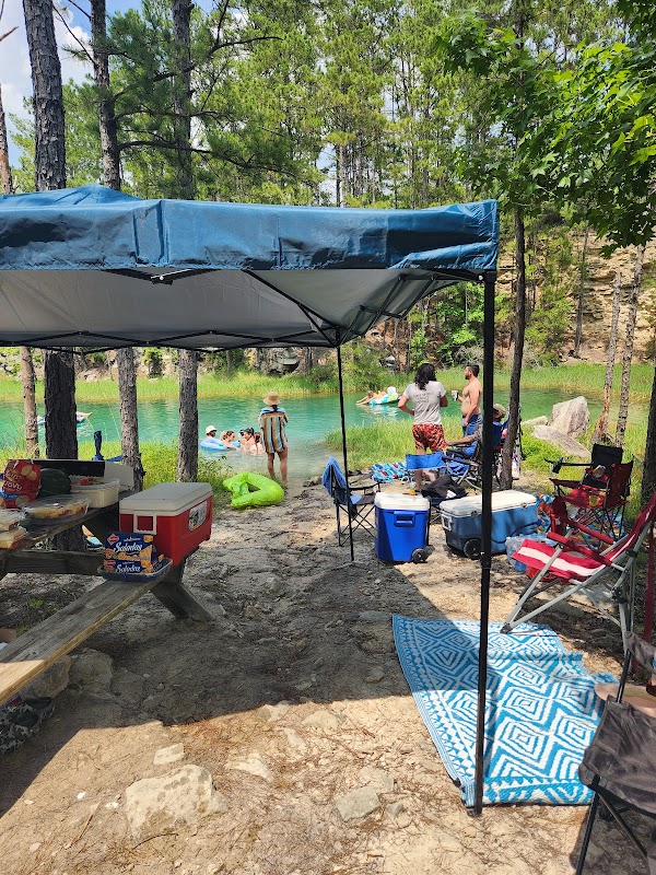 Serenity by Nature's Edge: The Blue Lagoon in Huntsville outdoor detail