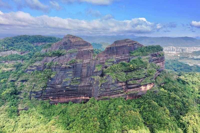 Danxia Mountain's Majestic Red Cliffs - Danxia Mountain