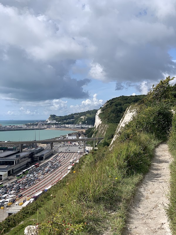 Majestic Scenery: White Cliffs of Dover surrounding landscape