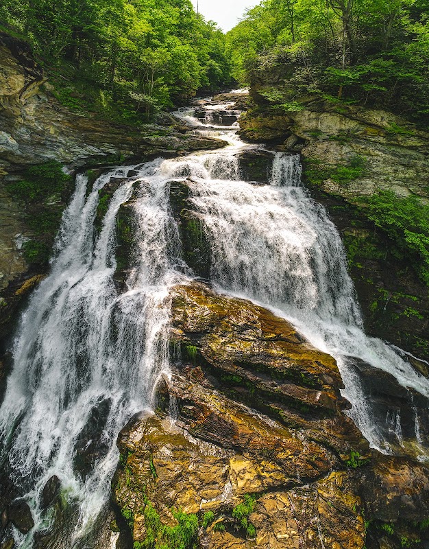 The Majestic Cascade of Cullasaja Falls - Cullasaja Falls