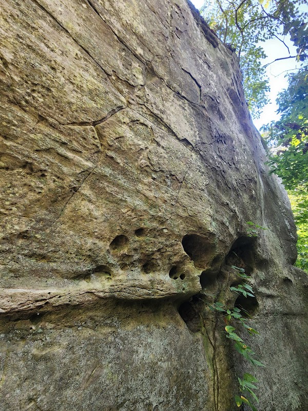 Climbing Vibrant Holy Boulders outdoor detail