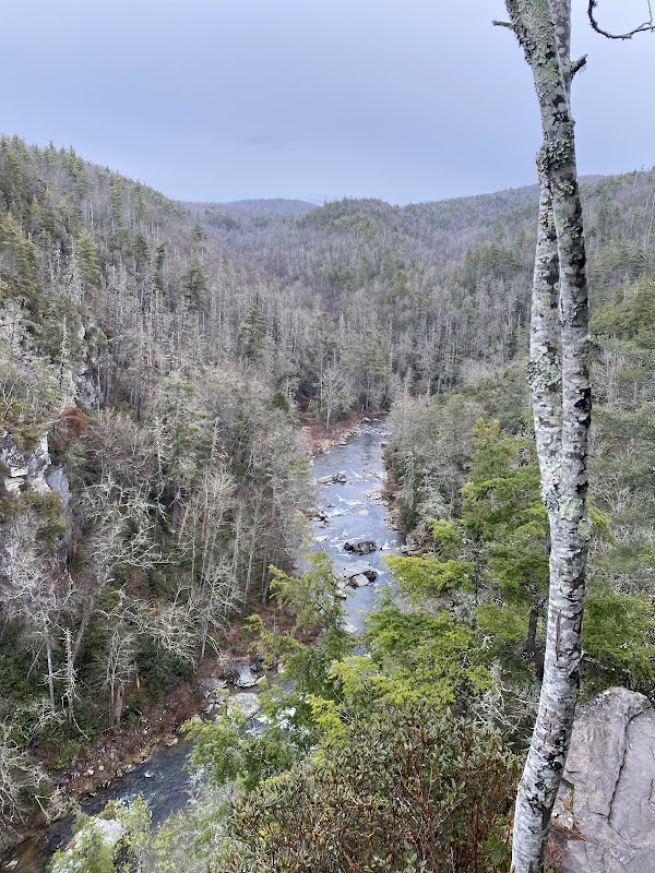 Waterfall Wonder: Linville Falls outdoor detail