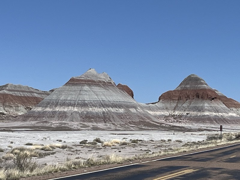 Vibrant Colors of the Painted Desert surrounding landscape