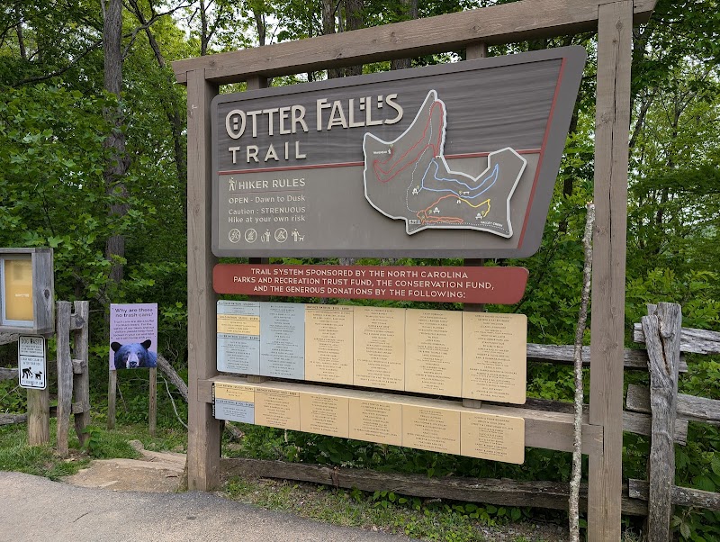 Tranquil Beauty of Otter Falls surrounding landscape
