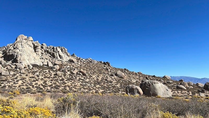 Climbing at Buttermilk Boulders, Bishop - Buttermilk Boulders
