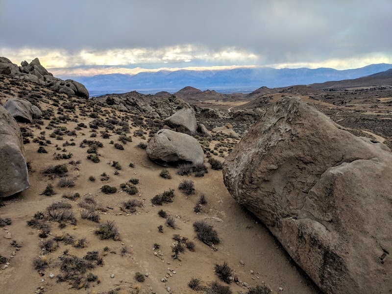 Climbing at Buttermilk Boulders, Bishop - Buttermilk Boulders