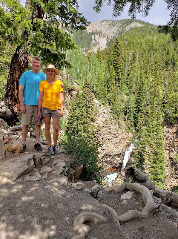 Waterfall Wonder: Judd Falls near Crested Butte surrounding landscape