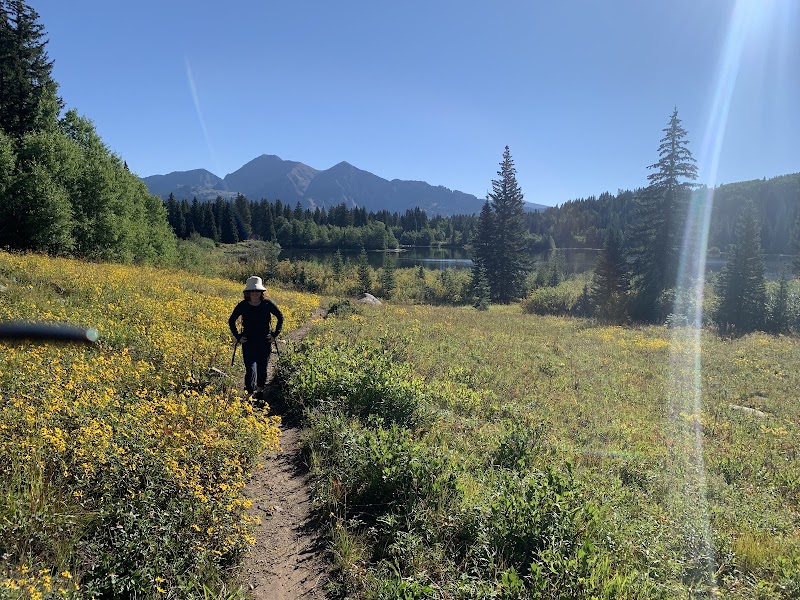 Serenity in Somerset: Discover Three Lakes Loop Trailhead surrounding landscape