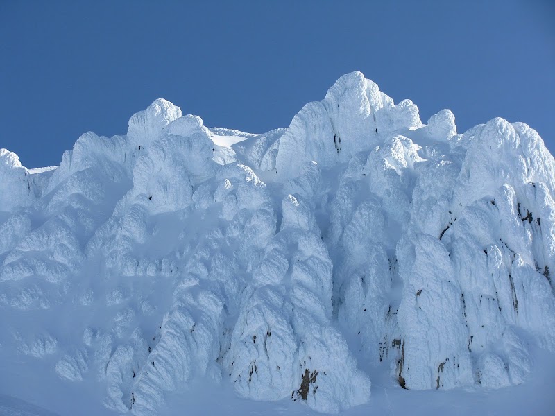 Snow-Capped Majesty: Mt. Hood Summit outdoor detail