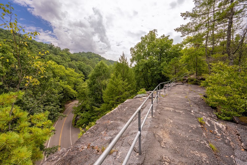 Backbone Rock: Nature's Gateway in Shady Valley surrounding landscape