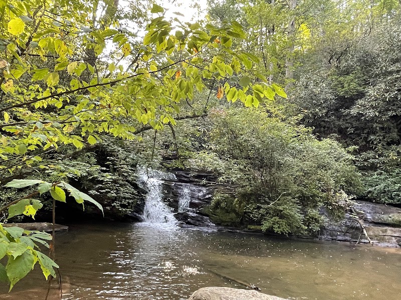 Cascading Serenity: Licklog Falls and Pigpen Falls - Licklog Falls and Pigpen Falls