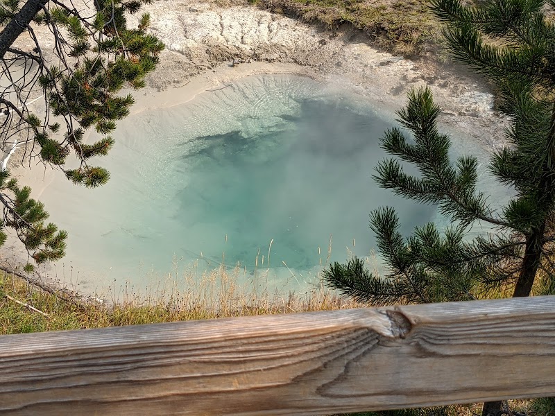 Hiking Yellowstone Lake Overlook Trail surrounding landscape