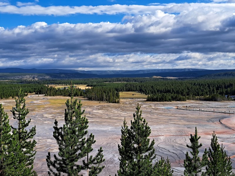 Colors of Nature: Grand Prismatic Spring - Grand Prismatic Spring Overlook