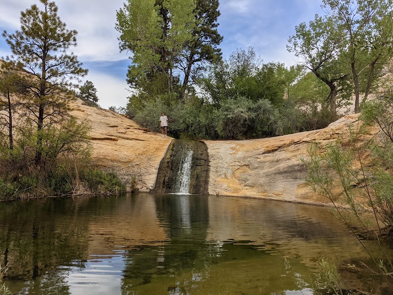 Cascading Beauty at Upper Calf Creek Falls surrounding landscape