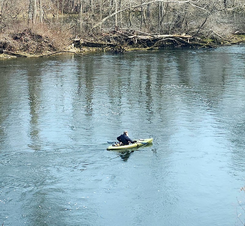 Tranquil Waters of Housatonic River surrounding landscape