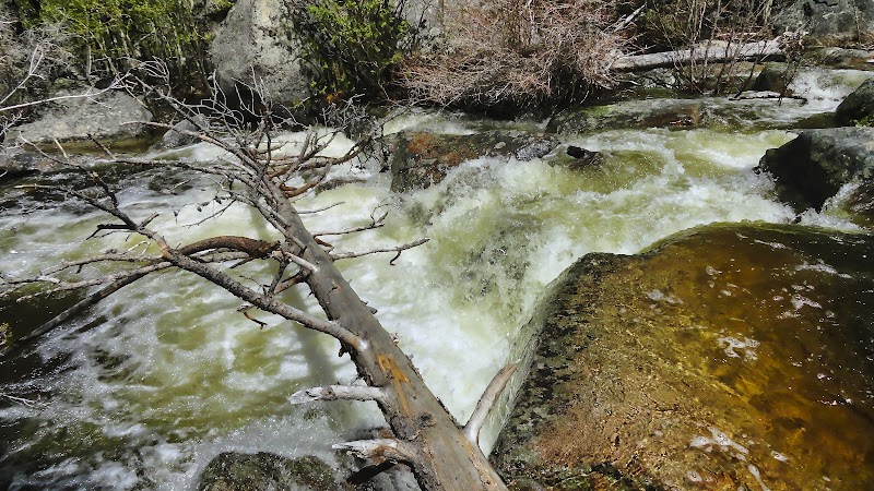 Waterfall Wonders at Popo Agie Falls Trailhead surrounding landscape