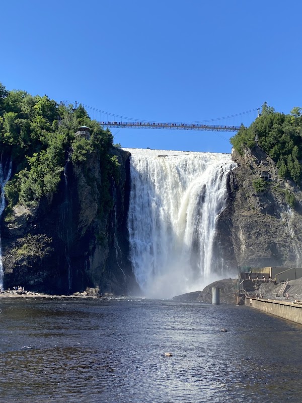 Majestic Montmorency Falls in Québec outdoor detail