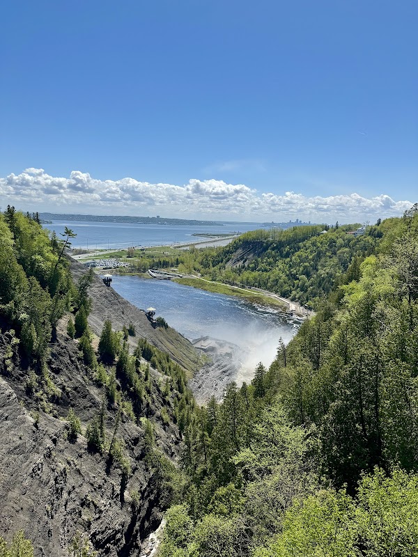 Majestic Montmorency Falls in Québec surrounding landscape