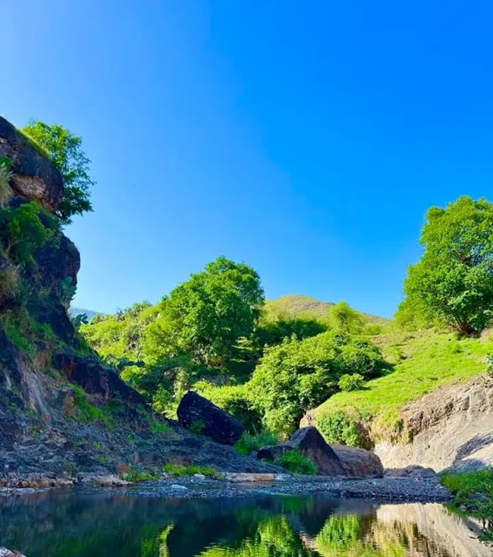 Majestic Waters of Al-Janat Valley - شلال وادي الجنات - Al-Janat Valley waterfall