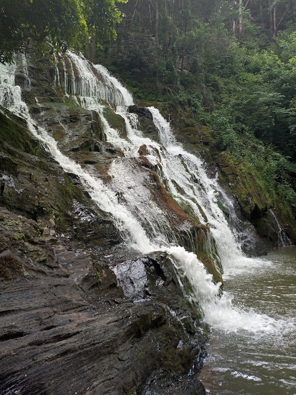 Waterfall Wonder at Brasstown Falls surrounding landscape