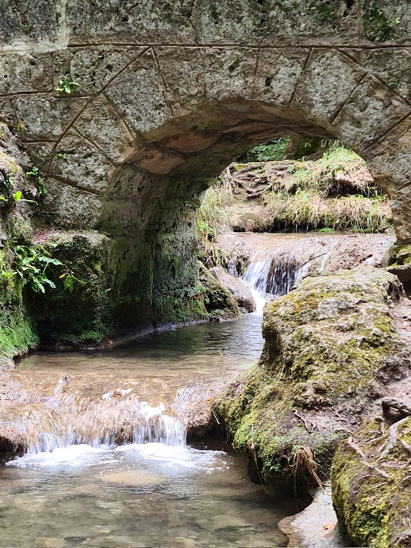 Charming Cascade: Urach Waterfall outdoor detail