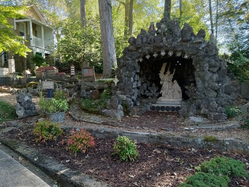Miniature Marvels at Ave Maria Grotto surrounding landscape