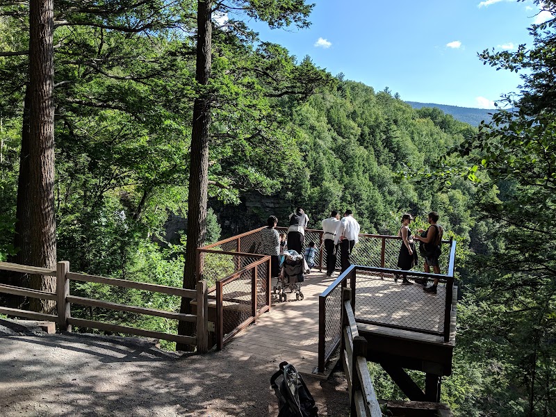Majestic Cascades at Kaaterskill Falls surrounding landscape