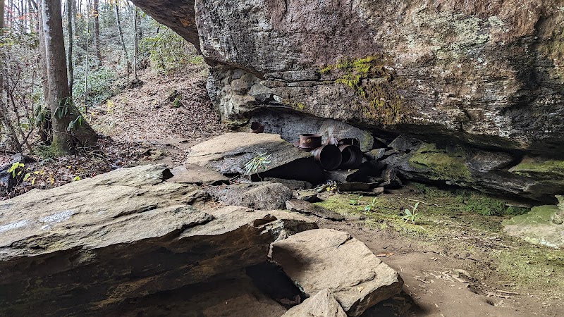 Waterfall Wonder at Moonshine Falls surrounding landscape