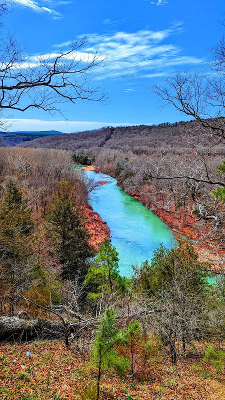 Twin Falls Wonder in Pettigrew, Arkansas surrounding landscape
