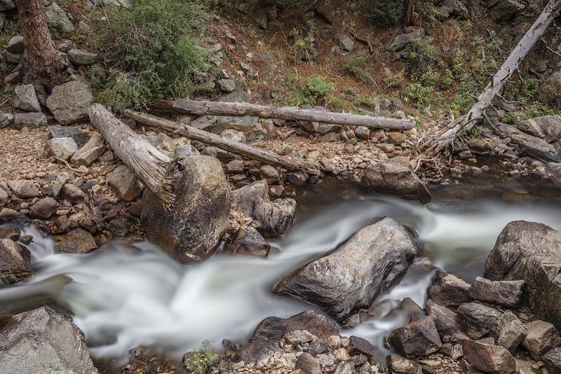 Cascading Wonder: Boulder Falls surrounding landscape