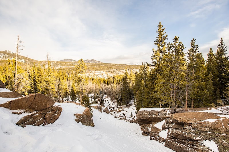Waterfall Adventure at Alberta Falls surrounding landscape